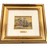 Quadro su Foglia Oro Raffigurante Porta