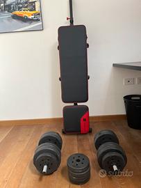 Panca  Domyos Bench 500 • 30kg manubri