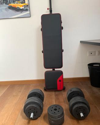 Panca  Domyos Bench 500 • 30kg manubri