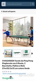 Ping pong regolamentare pieghevole nuovo