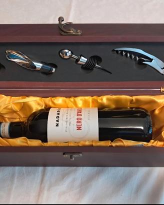cassetta  in legno porta bottiglia di vino 