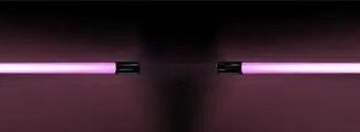 4 Tubi Neon Osram Luce Rossa Lineare 120 cm.