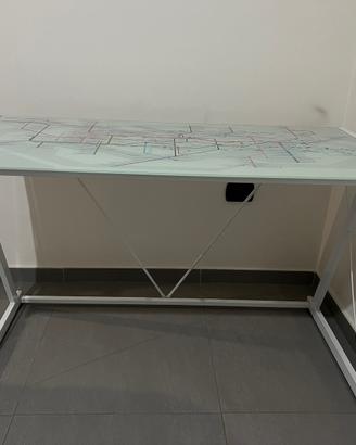 Scrivania in vetro Bizzotto