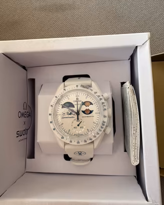 Swatch x omega Gold white Edition