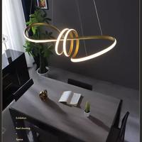 Lampadario fiocco oro dimmerabile con telecomando