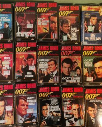 19 VIDEOCASSETTE VHS JAMES BOND 007 collection FAB