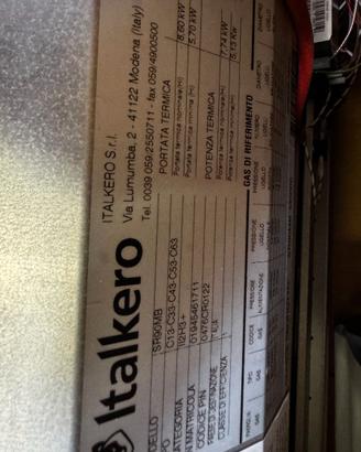 Italkero Stratos MB 90 SR90MB Stufa a Gas 7,74 kW 