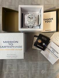 Omega X Swatch EarthPhase Moonshine Gold Full Set
