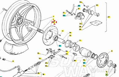 Disco freno posteriore Aprilia RS50 AP8213269