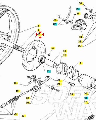 Disco freno posteriore Aprilia RS50 AP8213269