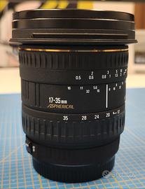 Obiettivo Sigma 17-35 f2.8-4 EX attacco Canon