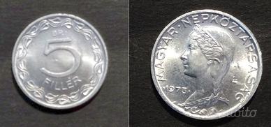 UNGHERIA 5 Filler 1973 - Fiorino Ungherese