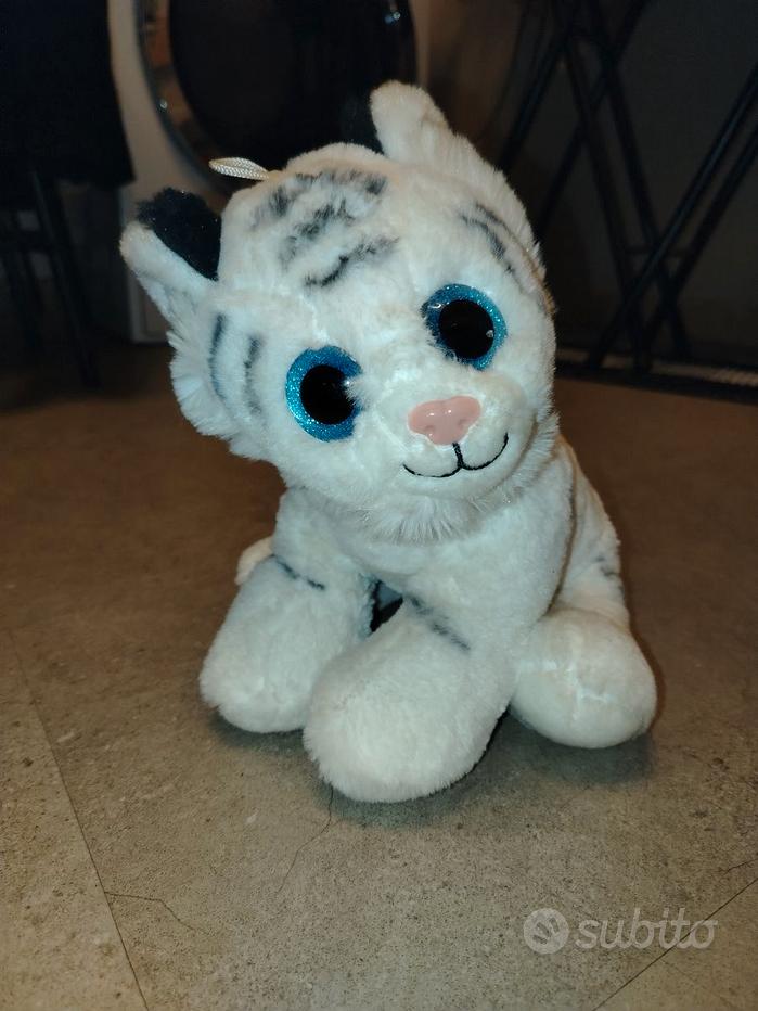 PLUSH&COMPANY - peluche neve tigre bianca - l. 50 cm