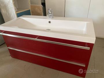 Mobile bagno sospeso con specchiera