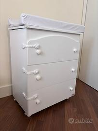 Fasciatoio Erbesi con cassettiera