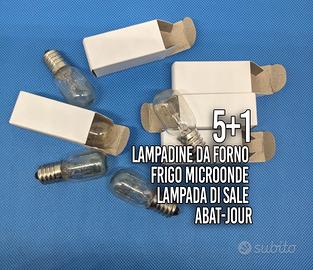 5+1 lampadine E14 forno frigo lampade di sale