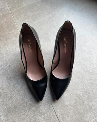 Décolleté Le Parigine vera pelle 38 nero