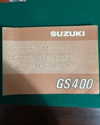 Manuale uso e manutenzione Suzuki