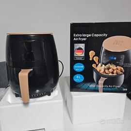friggitrice aria 6 litri 2400 watt touch led nuova