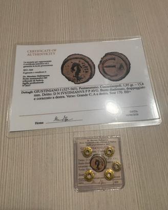 Moneta Impero Bizantino Giustiniano I