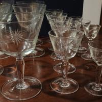 15 Calici per liquori in 3 misure vintage 