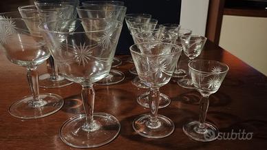15 Calici per liquori in 3 misure vintage 