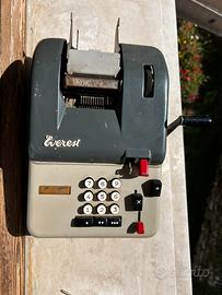 Calcolatrice Meccanica a Manovella EVEREST anni 50