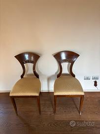 Sedie legno seduta imbottita