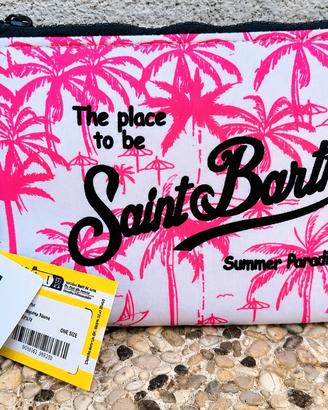pochette MC2 saint barth palme rosa 