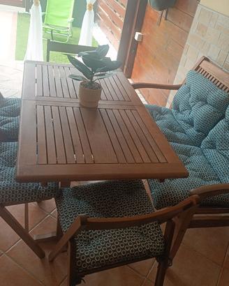 SET TAVOLO, SEDIE PIÙ PANCA 