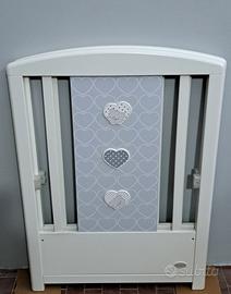 lettino foppapedretti con materasso e paracolpi