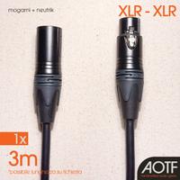 Cavo XLR 3m Mogami + Neutrik Gold – Bilanciato