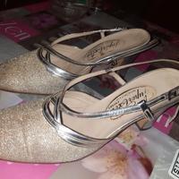Scarpe donna n.37 ballo/sera vintage anni 60