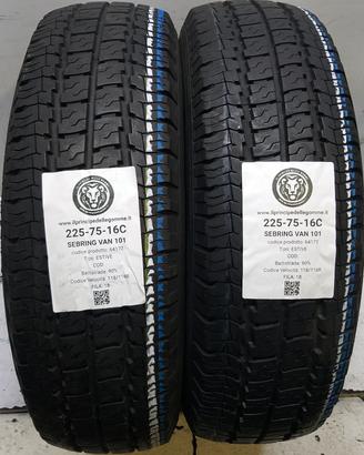 2 GOMME 225 75 16C SEBRING A64172