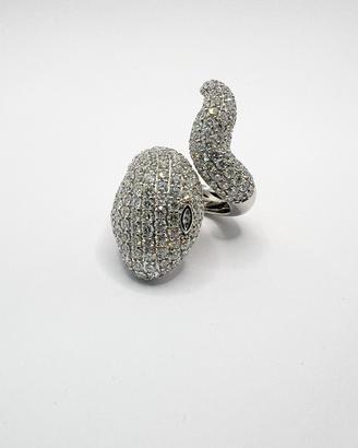 ANELLO oro18 kt diamanti naturali