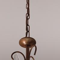 Lampadario con Foglie in Vetro
