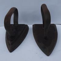 Ferro da stiro in ghisa a piastra da stufa fine ‘8