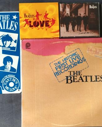 THE BEATLES RARO LOTTO LP U.S.A +CD+PLACCA