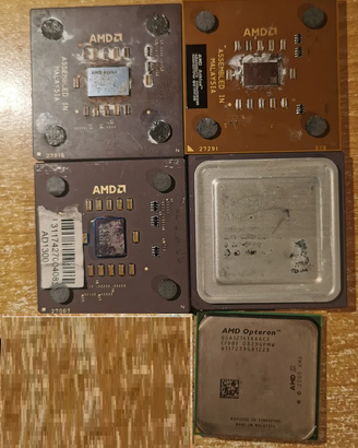 Processori AMD Vari Vitage  5 Processori Amd Vari