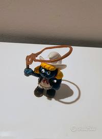 Puffo Cowboy Schleich vintage originale 