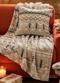 Set coperta maxi + copri cuscino. Nuovo 