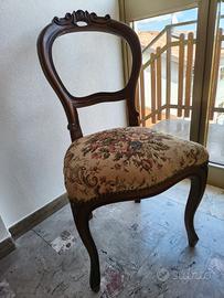coppia sedie in stile 