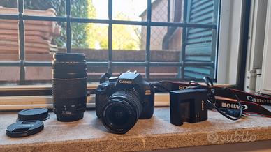 Fotocamera Canon EOS 4000D + 2 obiettivi+accessori
