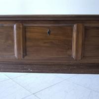 Cassapanca in Legno Mobile Basso Porta TV
