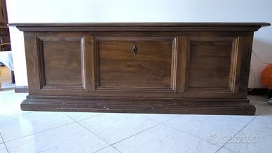 Cassapanca in Legno Mobile Basso Porta TV