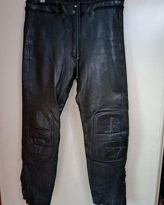 stupende braghe pelle nere moto Classic