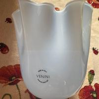 fazzoletto venini azzurro di lusso nuovo 