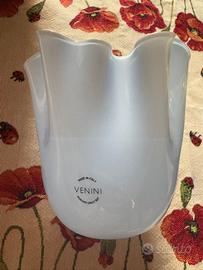 fazzoletto venini azzurro di lusso nuovo 