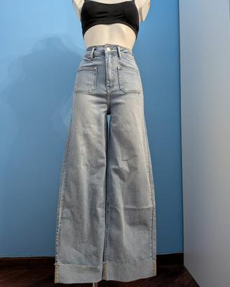 Jeans a zampa Vita Alta Anni 70- Taglia XS (38 IT)