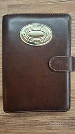 Agenda in pelle con placca in Argento